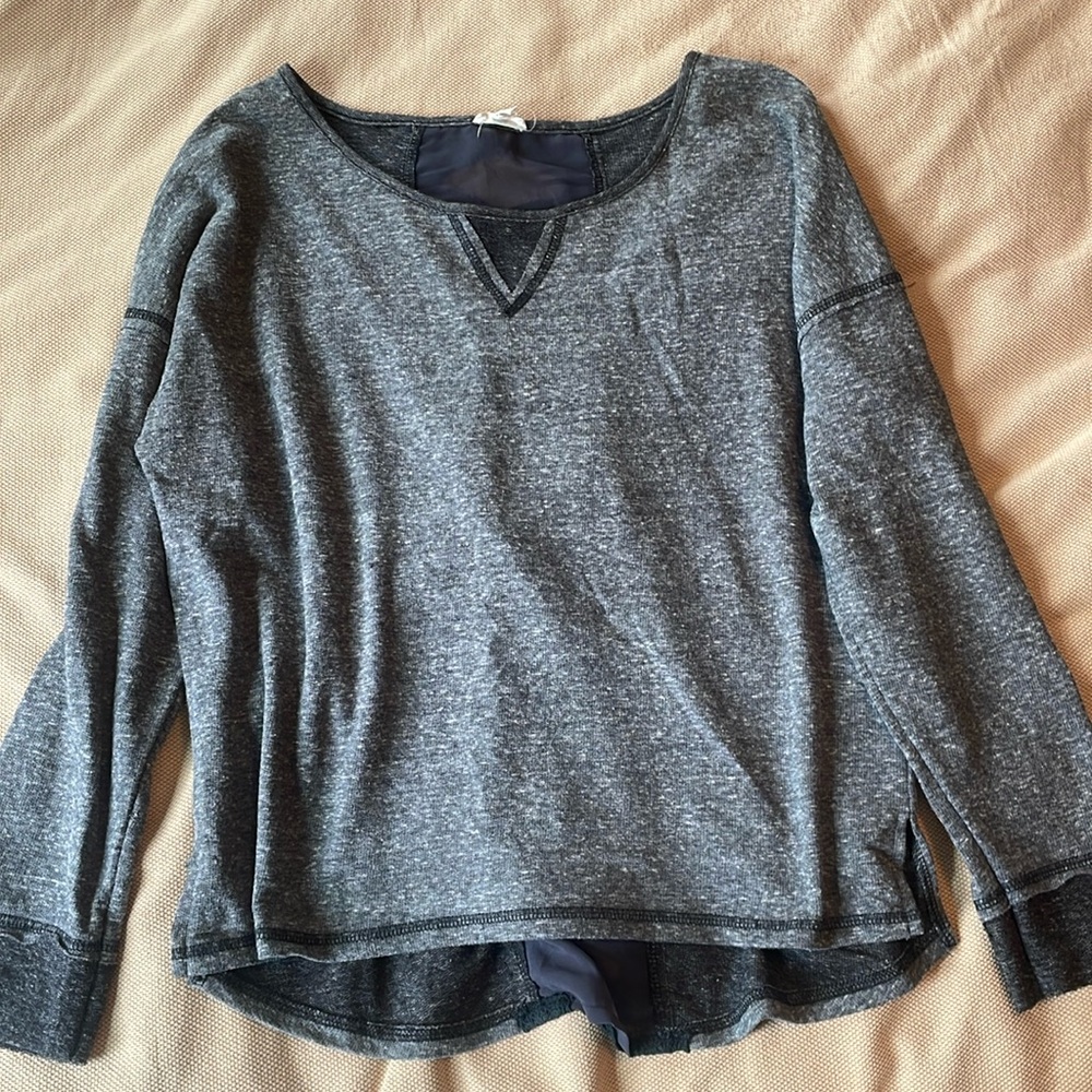 Lace back detail sweatshirt